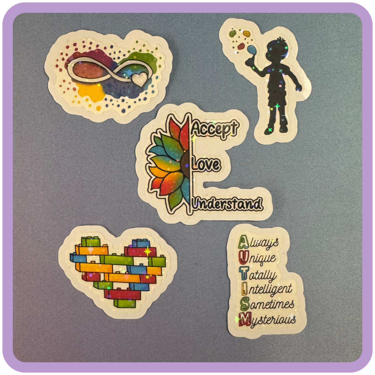 Autism Acceptance Charity Stickers