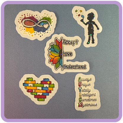 Autism Acceptance Charity Stickers