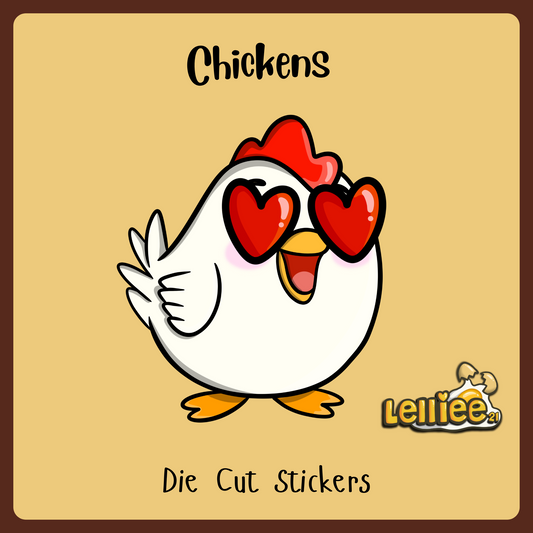 Chickens - Die Cut Stickers