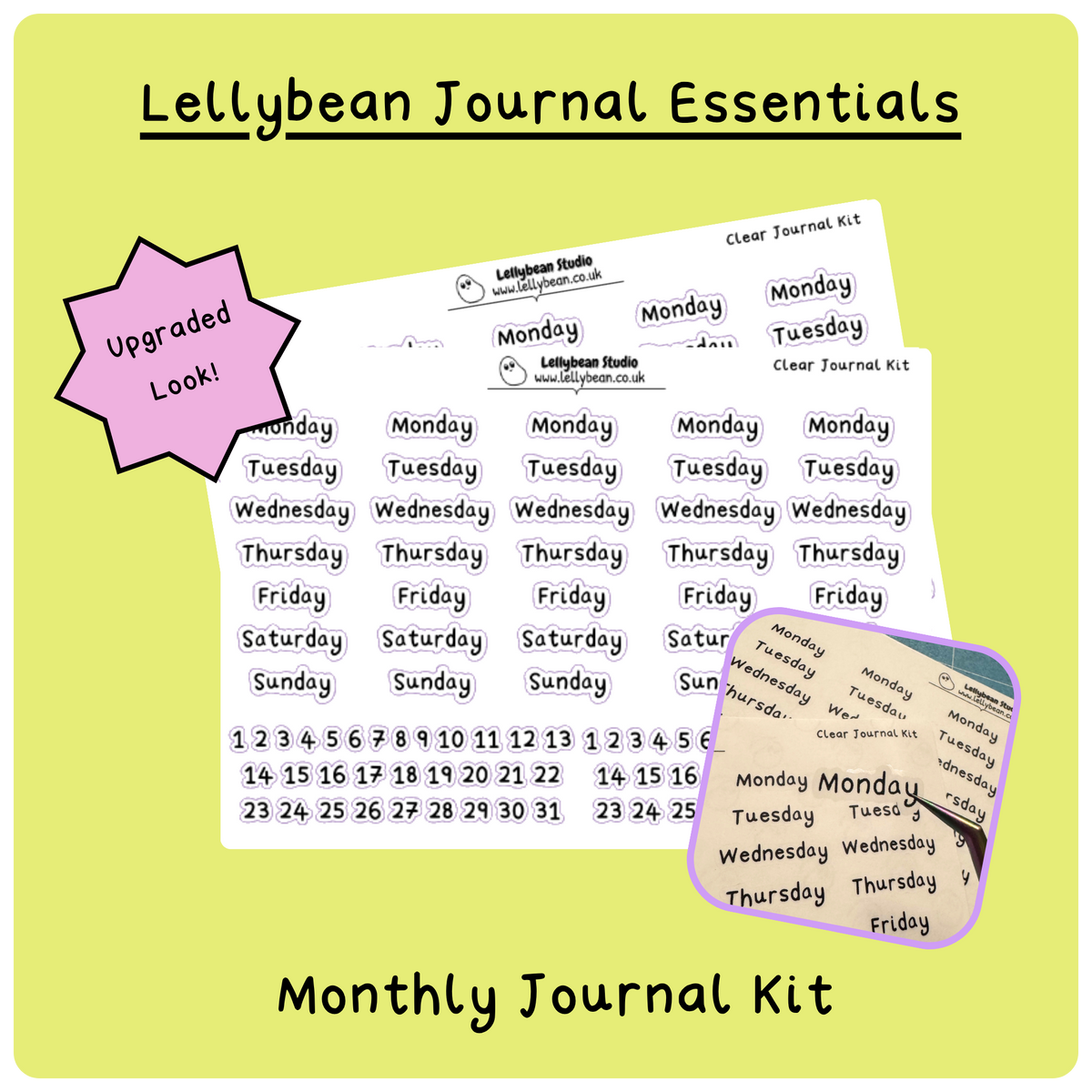 Journal Kit - Foil Sticker Sheet
