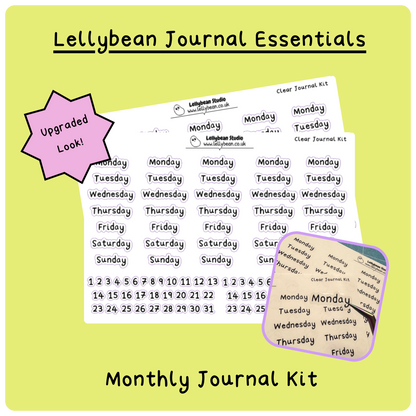 Journal Kit - Foil Sticker Sheet