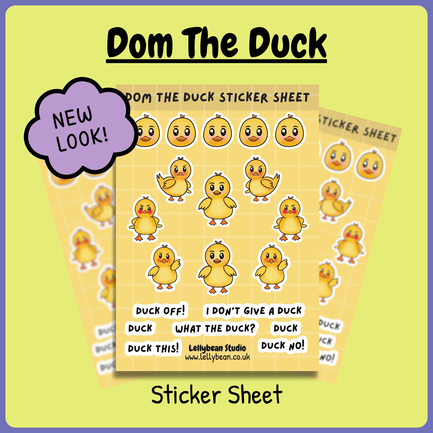 Dom the Duck - Sticker Sheet