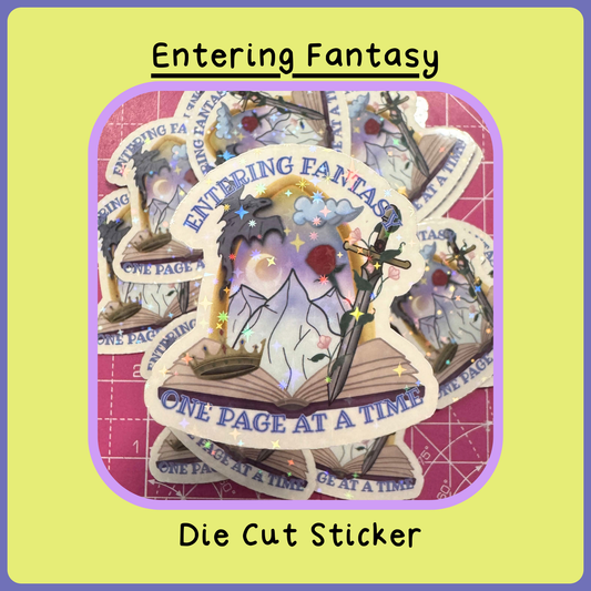 Entering Fantasy - Die Cut Sticker
