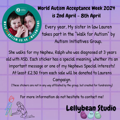 Autism Acceptance Charity Stickers