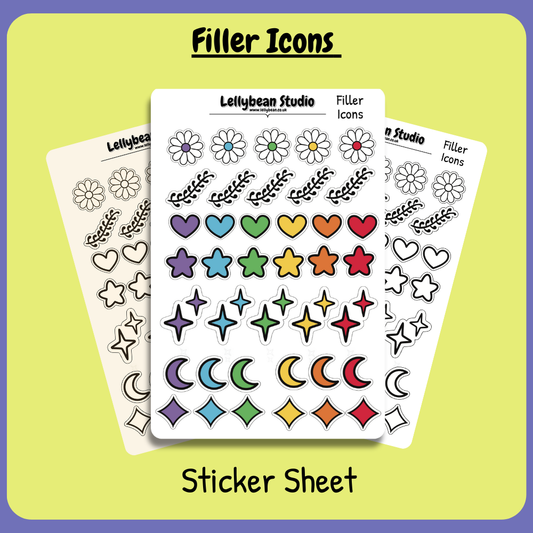 Filler Icons - Sticker Sheet