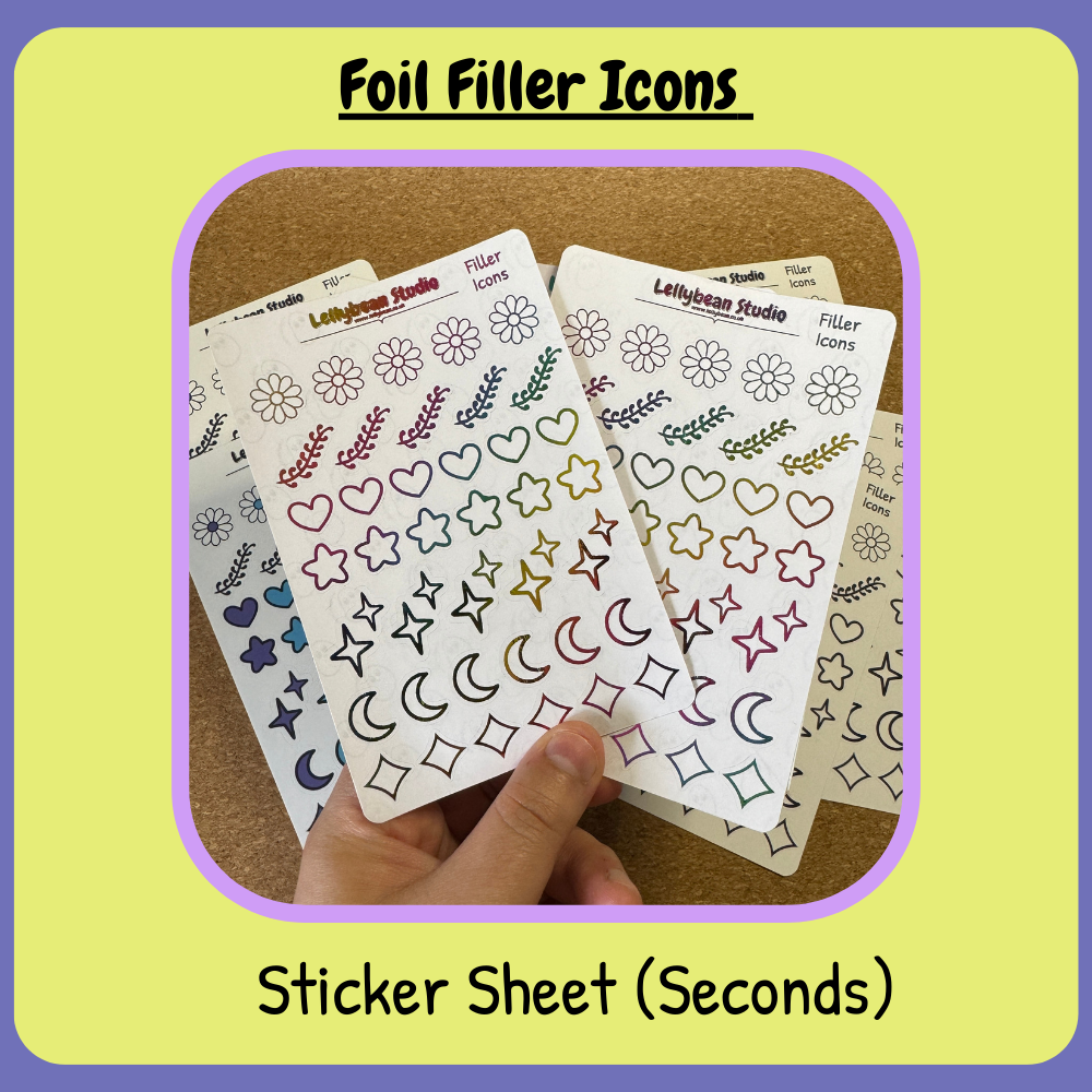 Foil Filler Icons - Sticker Sheet