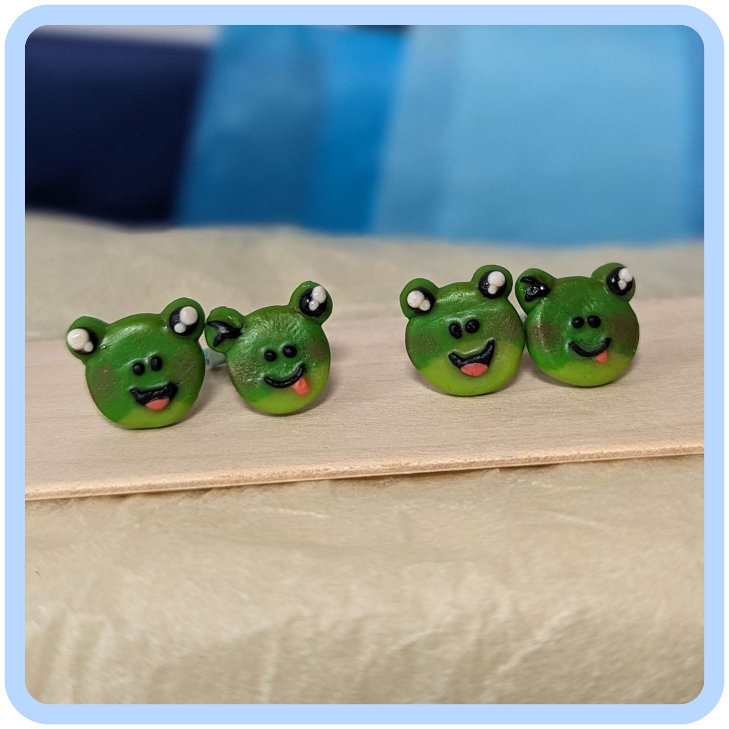 Flip The Frog - Stud Earrings