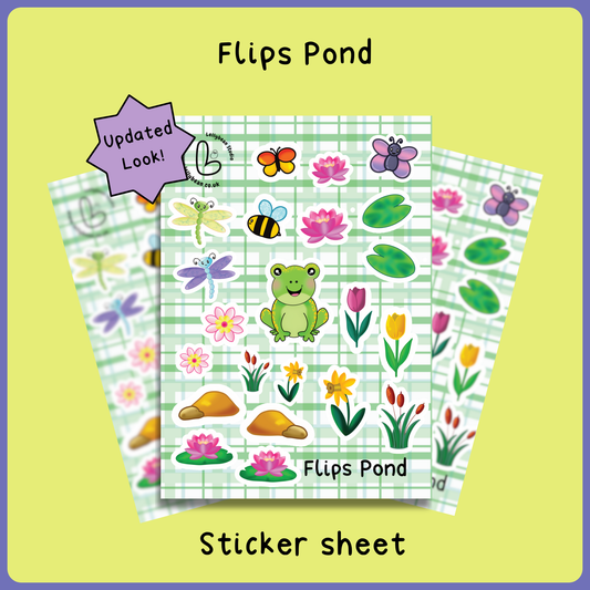 Flip's Pond - Sticker Sheet