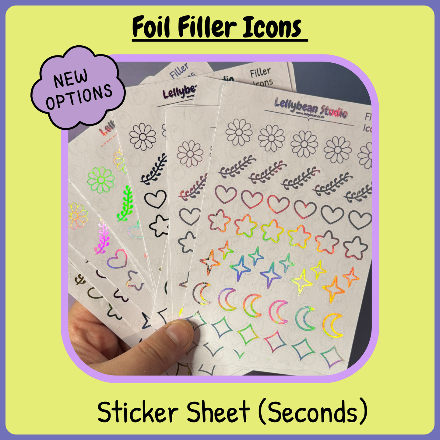 Foil Filler Icons - Sticker Sheet