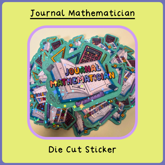 Journal Mathematician - Die Cut Sticker