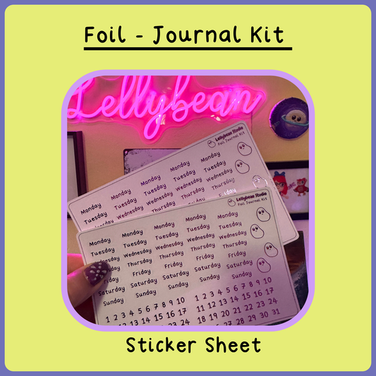 Journal Kit - Foil Sticker Sheet