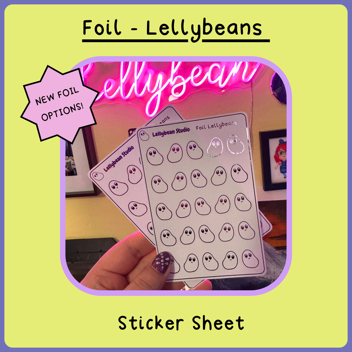 Lellybeans - Foil Sticker Sheet