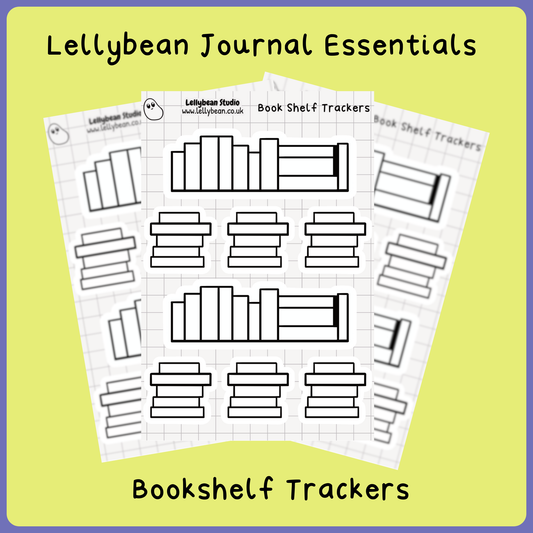 Lellybean Journal Essentials - Bookshelf Trackers