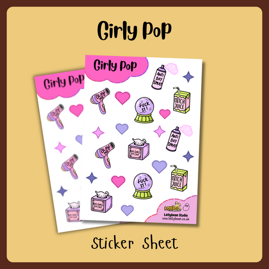 Girly pop - Sticker Sheet
