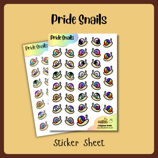 Pride Snails - Sticker Sheet
