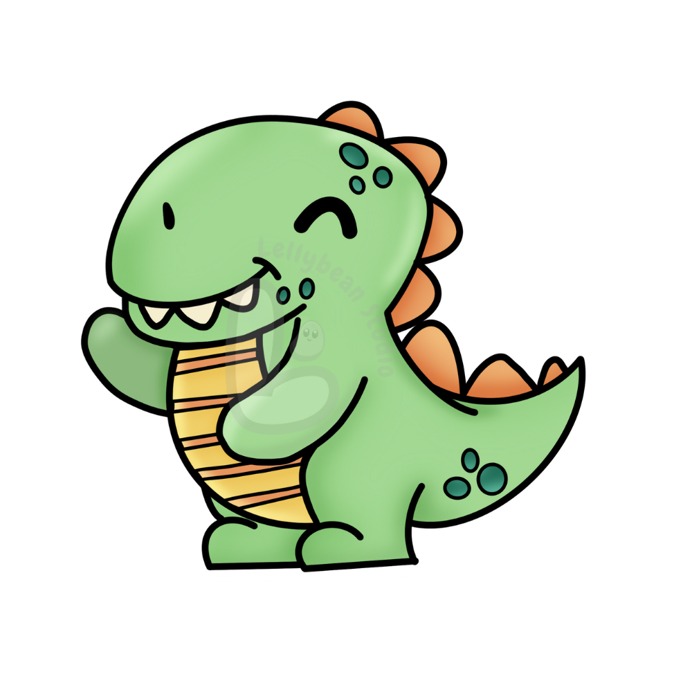 Cute Pastel Dinos - Die Cut Stickers