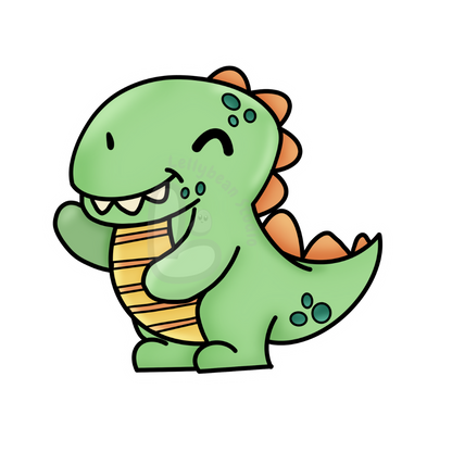 Cute Pastel Dinos - Die Cut Stickers