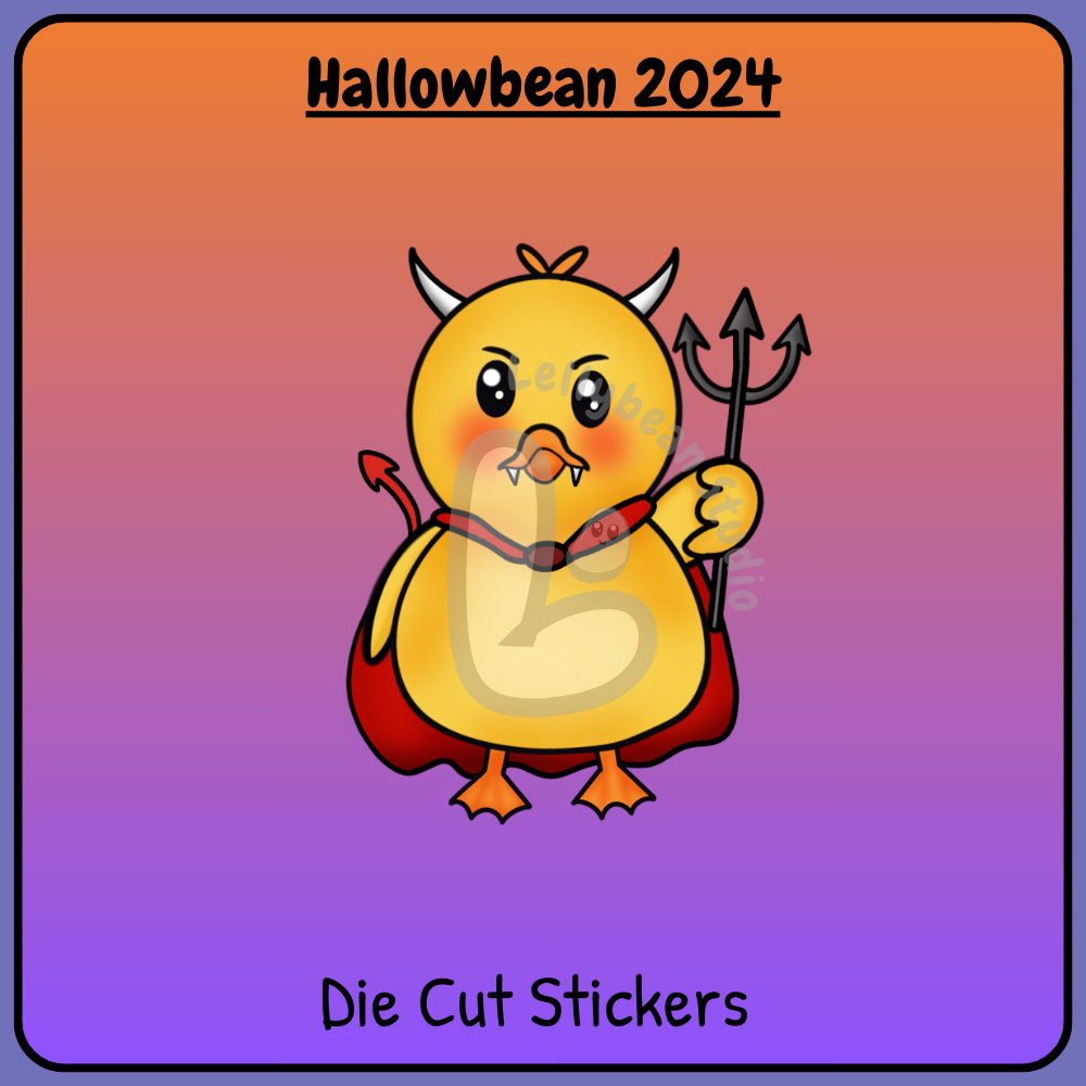 Hallowbean 2024 - Die Cut Stickers