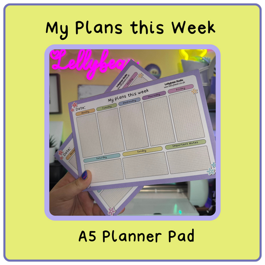My Plans This Week - A5 Planner Pad