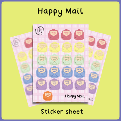 Happy Mail - Sticker Sheet
