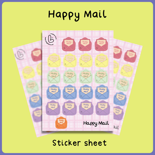 Happy Mail - Sticker Sheet