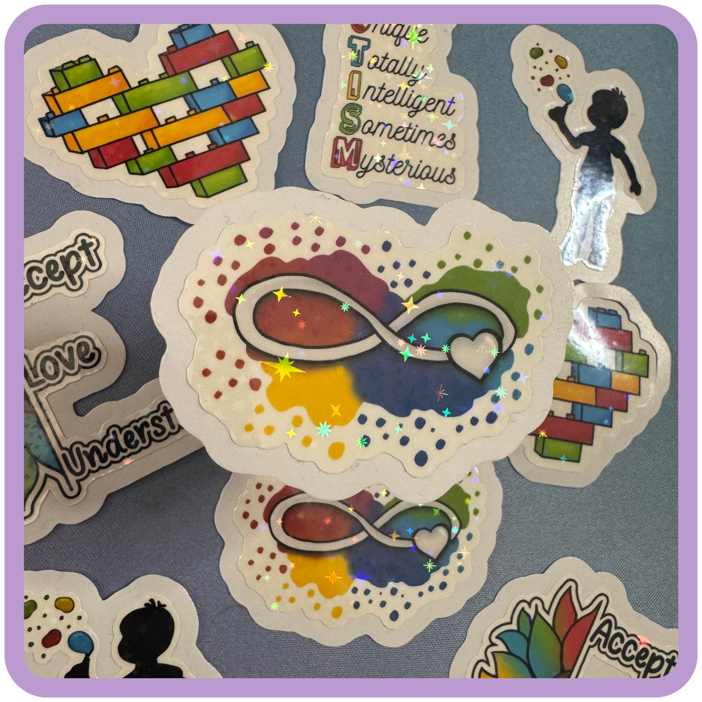 Autism Acceptance Charity Stickers