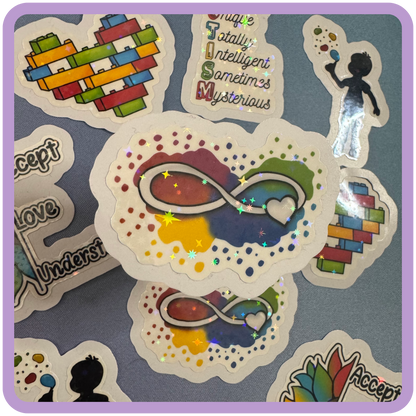 Autism Acceptance Charity Stickers