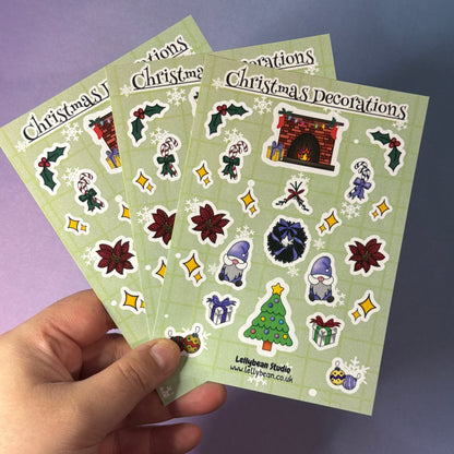 Christmas Decorations - Sticker Sheet