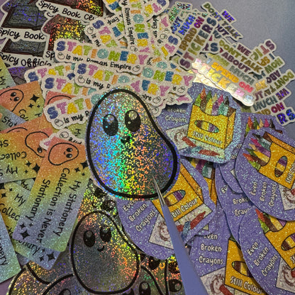 Glitter Effect - Die Cut Stickers