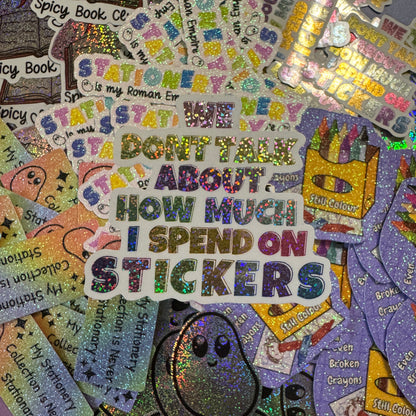 Glitter Effect - Die Cut Stickers