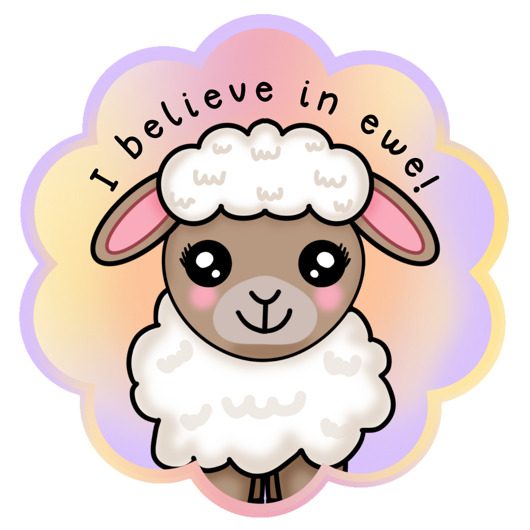 Serena The Sheep - Die Cut sticker