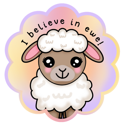 Serena The Sheep - Die Cut sticker