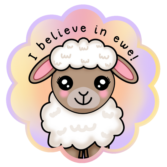 Serena The Sheep - Die Cut sticker