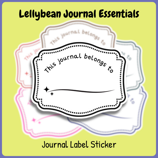 Lellybean Journal Essentials - Journal labels