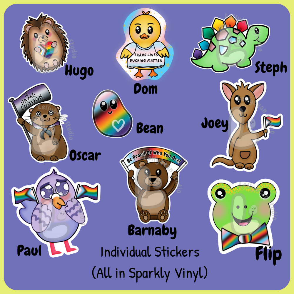 Lellybean Pride Parade - Die Cut Stickers