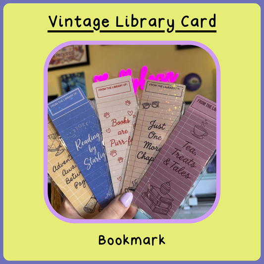 Bookmark - Vintage Library Card