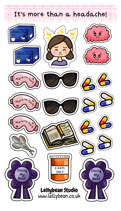 It's more than just a headache - Sticker Sheet