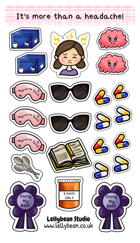 It's more than just a headache - Sticker Sheet