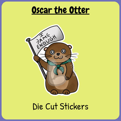 Oscar the Otter - Die cut Stickers