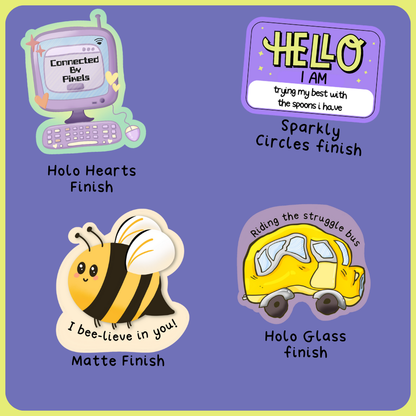 Friendships and Selfcare - Die Cut Stickers