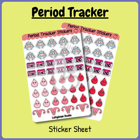Period Tracker - Sticker Sheet