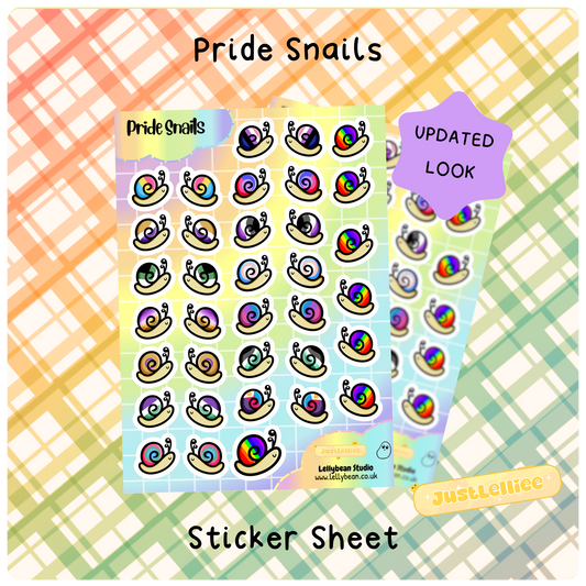 Pride Snails - Sticker Sheet