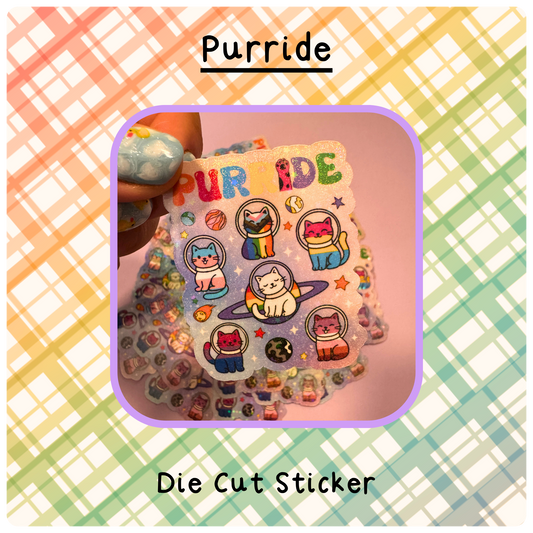 Purrride - Die Cut Sticker