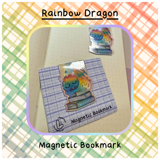 Magnetic Bookmark - Rainbow Dragon