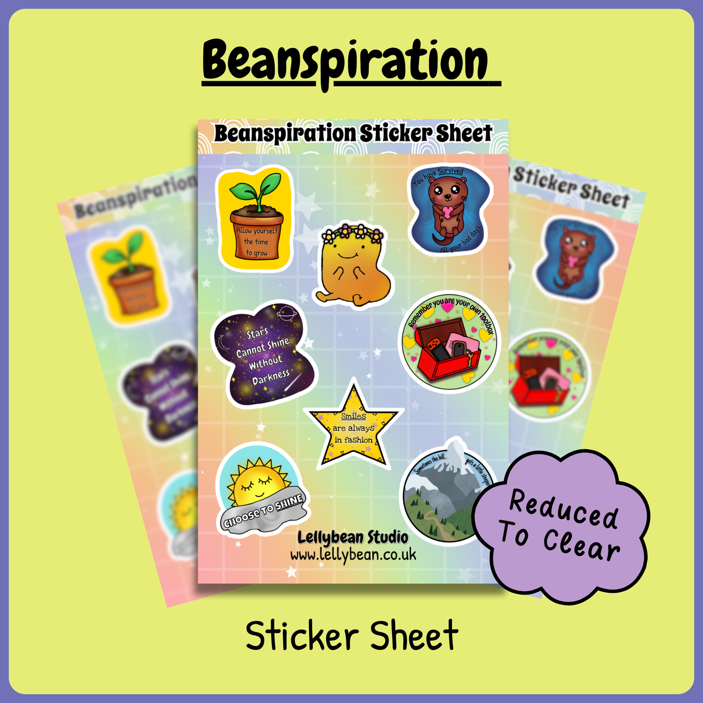 Beanspiration - Sticker Sheet *Reduced*