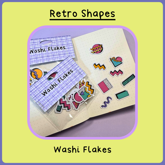 Retro Shapes - Washi Flakes