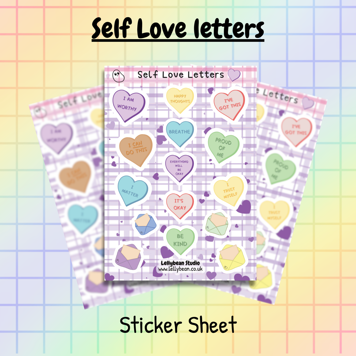 Self Love Letters - Sticker Sheet