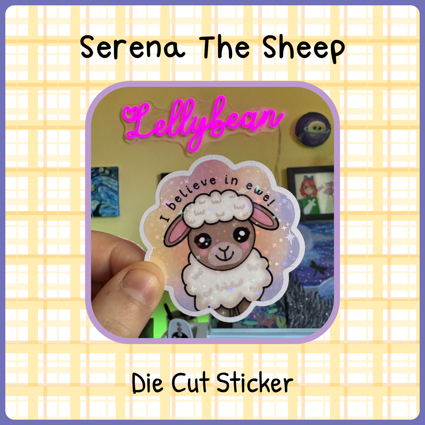 Serena The Sheep - Die Cut sticker