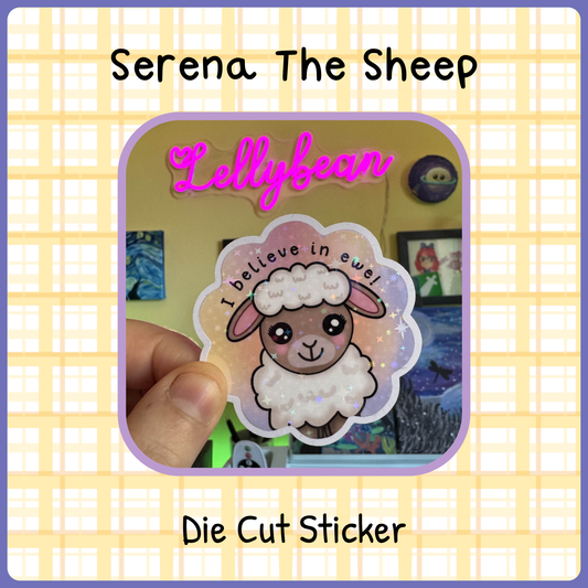 Serena The Sheep - Die Cut sticker