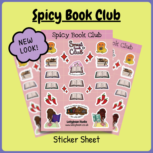 Lellybean Spicy Book Club Sticker Sheet